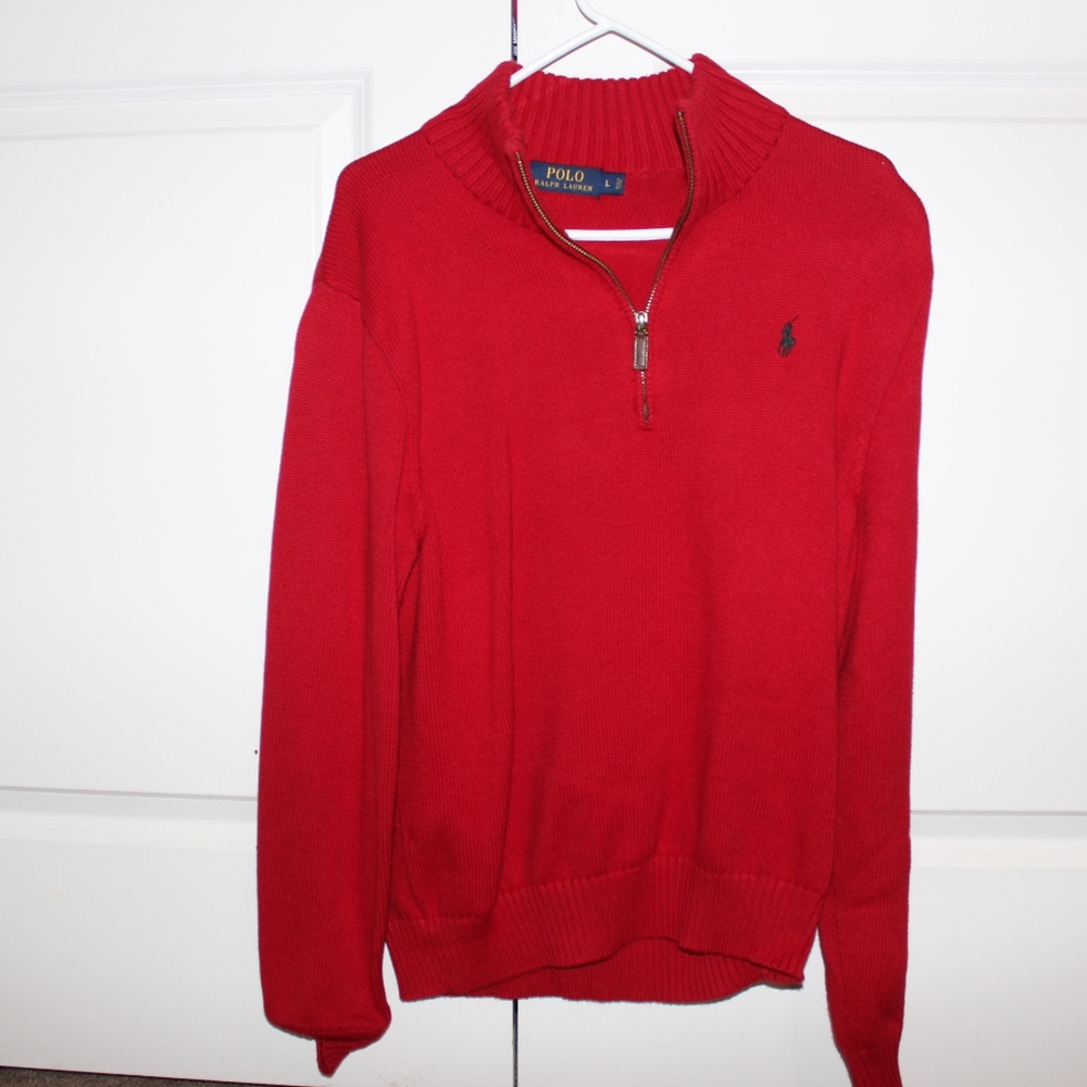 Quarter Zip Polo Sweater